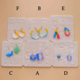 6 Mixed Silicone Epoxy Resin Molds Set for DIY Jewelry Making