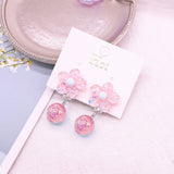 6 Styles Pink Animals Clip on Earrings for Girls