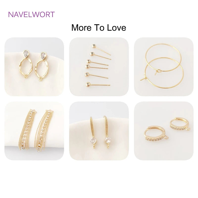 Cubic Zirconia Tassel Earring Pendants DIY Charms