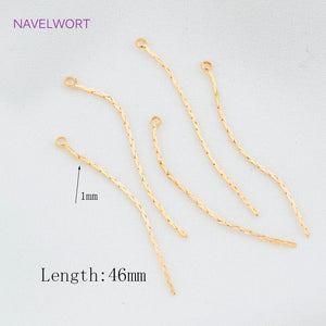 Cubic Zirconia Tassel Earring Pendants DIY Charms
