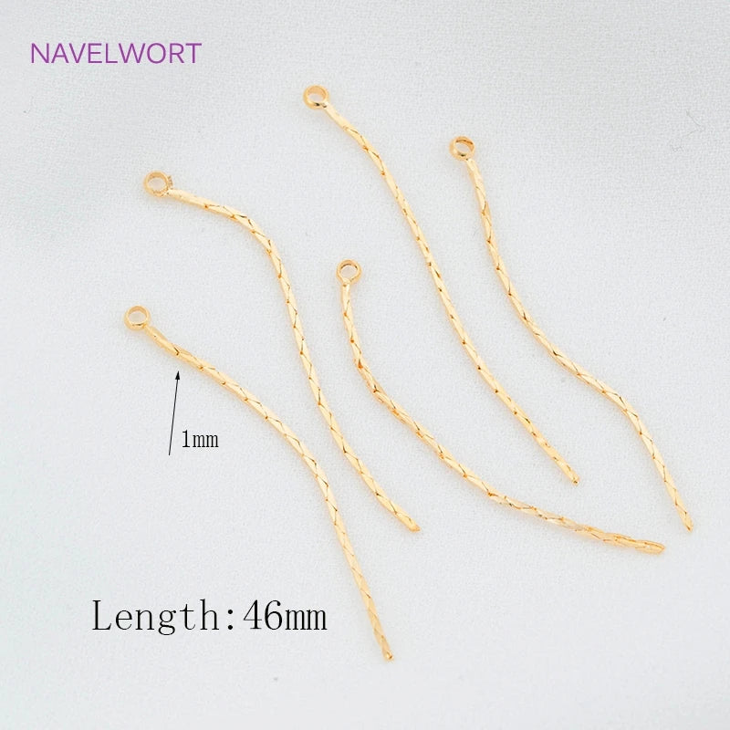 Cubic Zirconia Tassel Earring Pendants DIY Charms