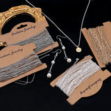 5m Plated Silver Copper Cable Link Chains DIY Jewelry Necklace Bracelet
