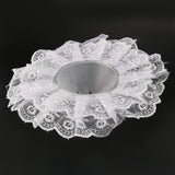 Set of 6 Lace Collar Flower Holders for Wedding Bouquets