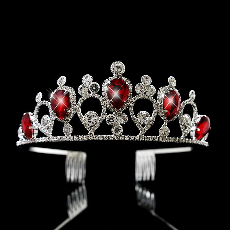 Crystal Tiara Crown Bridal Rhinestone Headband Wedding Hair Jewelry