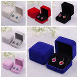 Colorful Flannelette Earring Jewelry Box Organizer