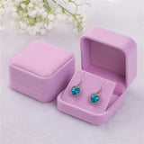 Colorful Flannelette Earring Jewelry Box Organizer