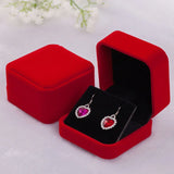 Colorful Flannelette Earring Jewelry Box Organizer