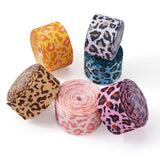 6-color Single-Sided Grosgrain Ribbon Leopard Print 1-1/2 inches 5yards