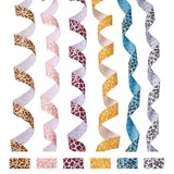 6-color Single-Sided Grosgrain Ribbon Leopard Print 1-1/2 inches 5yards