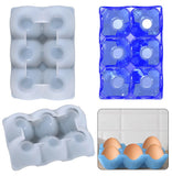 6-Compartment Egg Storage Box Silicone Mold for Epoxy Resin