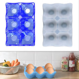6-Compartment Egg Storage Box Silicone Mold for Epoxy Resin