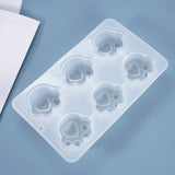 6 Grid Mirror Cat Claw Shaped Silicone Mold for Epoxy Resin