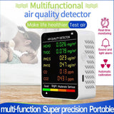6-in-1 Air Detector Home Office Air Tester,Black