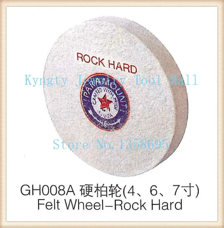 6 inch Felt Wheel Rock Hard craft jewelry tool equipment jewelry polishing