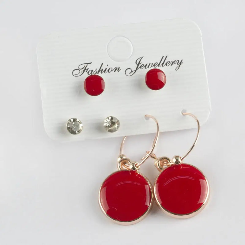 6'L? Cabochons Ring Earrings Set