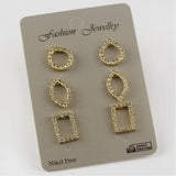 6mm CZ Stud Earrings - Sparkling Cubic Zirconia Jewelry for Women