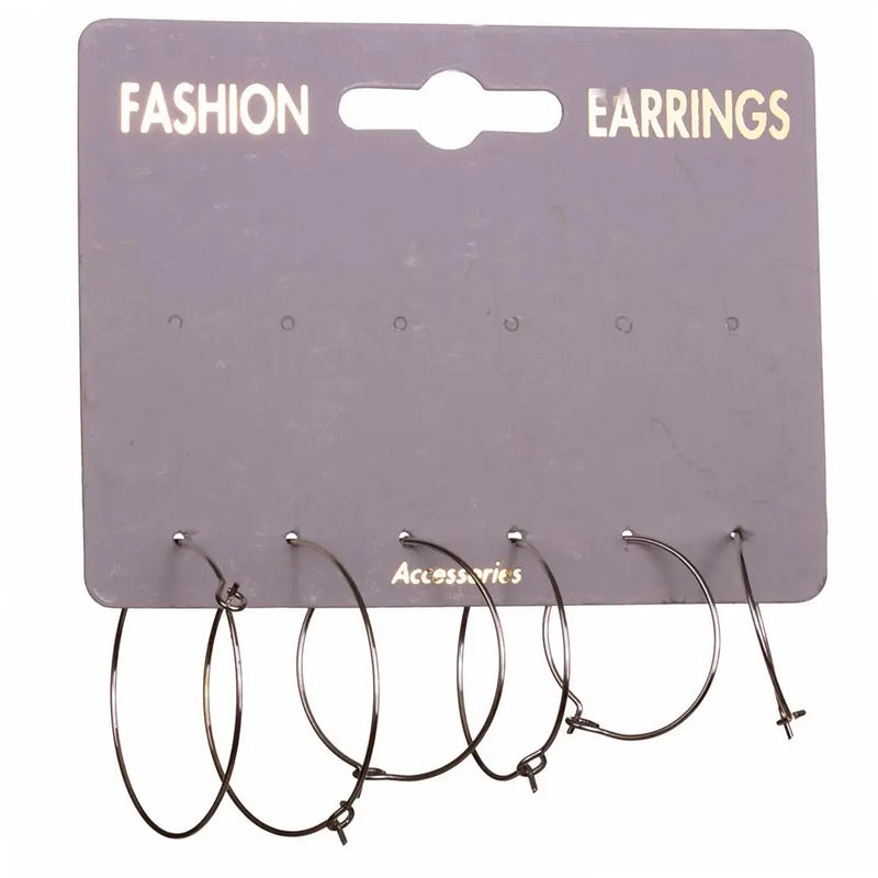 6'l? Wire Ring Earrings