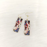 6 Pair Enamel Fox Earrings Set Women