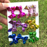 6 Pair/Set Bow Acrylic Y2K Earrings for Women Girls