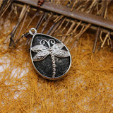 6pcs Druzy Reiki Animal Dragonfly Stones Pendants Necklace