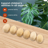 6 Pcs Wooden Egg Maracas Shakers for Kids