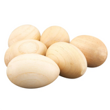 6 Pcs Wooden Egg Maracas Shakers for Kids