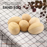 6 Pcs Wooden Egg Maracas Shakers for Kids