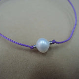 6 pcs Freshwater Pearl Rope Bracelet, AAAA Quality, Egg Shape Pearl