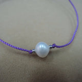 6 pcs Freshwater Pearl Rope Bracelet, AAAA Quality, Egg Shape Pearl
