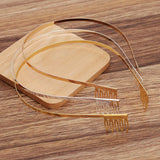 6 pcs 4mm Screw Headbands, Metal Headband, Hair Hoop, Jewelry Making