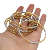 6-Piece African Charm Bracelets & Dubai Bride Jewelry Set for Arab Women's Party