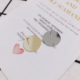 Alloy Color-Preserving Flat Round Earrings Accessories