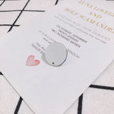 Alloy Color-Preserving Flat Round Earrings Accessories