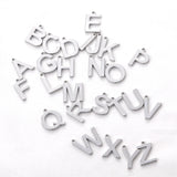 6 Pcs Copper Plated K 26 Letters Pendant DIY Jewelry Earrings Bracelet Accessory
