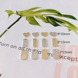 6 pcs Alloy Love Heart Earrings for Jewelry DIY