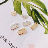 6 pcs Alloy Love Heart Earrings for Jewelry DIY