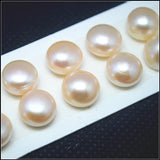 6 Round Freshwater Pearl Cabochons 12-12.5mm for Earrings