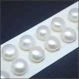 6 Round Freshwater Pearl Cabochons 12-12.5mm for Earrings
