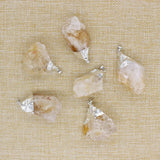 Irregular Topazs Pendant Natural Stone Necklace Women Jewelry