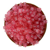 6x6mm Mixed Acrylic Bead Square Alphabet Spacer Letter Beads for DIY Jewelry