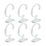 6 Plastic Jewelry Bangle Cuff Bracelet Watch Display Stand Holder