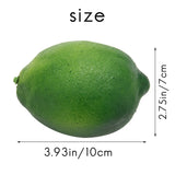 6x Realistic Artificial Lemon Fruit Home Decor