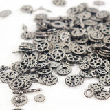 60-120pcs Gear Jewelry Resin Mold Metal Punk DIY Accessories Finding