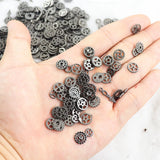 60-120pcs Gear Jewelry Resin Mold Metal Punk DIY Accessories Finding