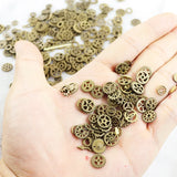 60-120pcs Gear Jewelry Resin Mold Metal Punk DIY Accessories Finding