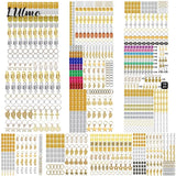 Metal African Hair Rings Beads Cuffs Tubes Charms Hair Braids Spiral