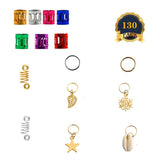 Metal African Hair Rings Beads Cuffs Tubes Charms Hair Braids Spiral