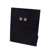 60 Holes Velvet Earrings Holder Stand Gray Jewelry Display Shelf