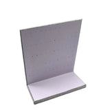 60 Holes Velvet Earrings Holder Stand Gray Jewelry Display Shelf