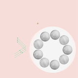 60 Pack 15mm Black Silicone Beads for DIY Bracelet Necklace Jewelry